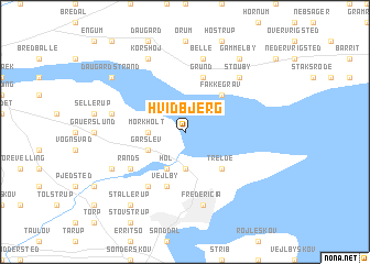 map of Hvidbjerg