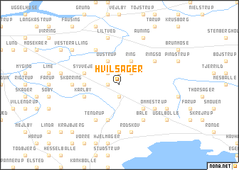 map of Hvilsager
