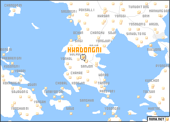 map of Hwadong-ni