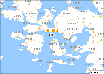 map of Hwado