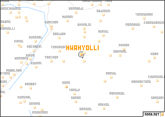 map of Hwahyŏl-li