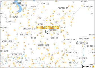 map of Hwajŏn-dong