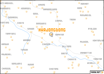map of Hwajŏng-dong