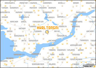 map of Hwaltong-ni