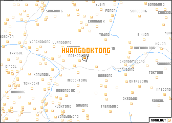 map of Hwangdŏk-tong