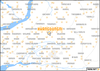 map of Hwangdŭng-ni