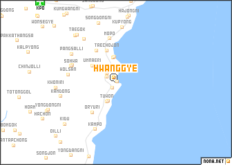 map of Hwanggye