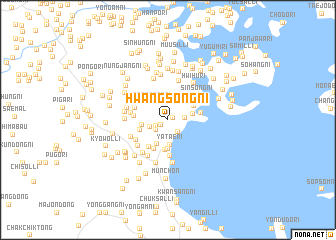 map of Hwangsŏng-ni