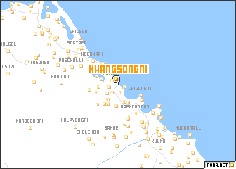 map of Hwangsŏng-ni
