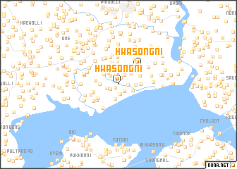 map of Hwasŏng-ni