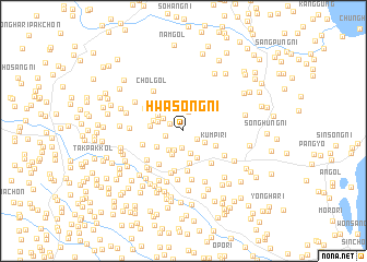 map of Hwasŏng-ni