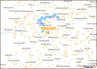 map of Hwaŭm-ni