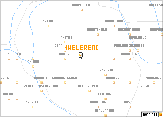 map of Hwelereng