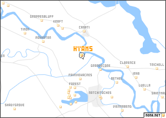 map of Hyams