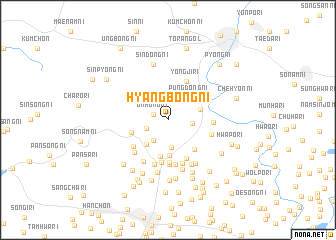 map of Hyangbong-ni