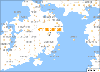 map of Hyangdong-ni