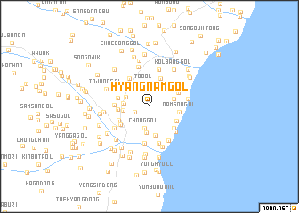 map of Hyangnam-gol