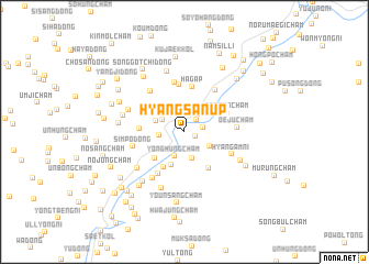 map of Hyangsan-ŭp