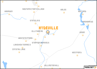 map of Hydeville