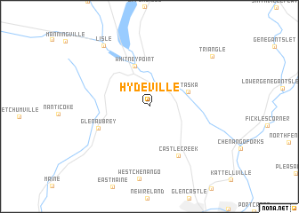 map of Hydeville