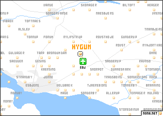 map of Hygum
