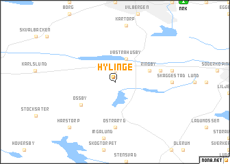 map of Hylinge