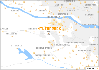 map of Hylton Park