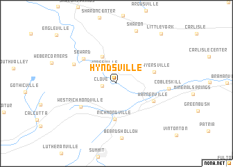 map of Hyndsville