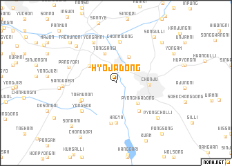 map of Hyoja-dong