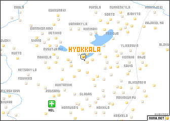 map of Hyökkälä