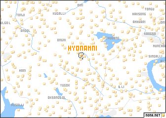 map of Hyŏnam-ni