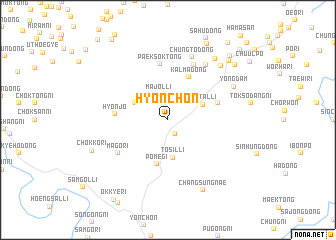 map of Hyŏn-ch\
