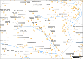 map of Hyŏn-ch\