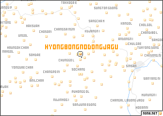 map of Hyŏngbong-nodongjagu