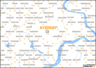 map of Hyŏnmi-ri