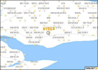 map of Hyrup