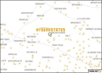 map of Hyser Estates