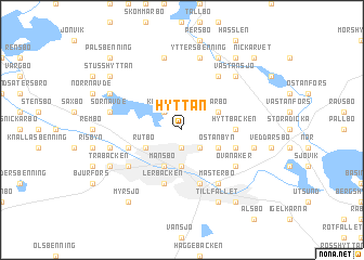 map of Hyttan
