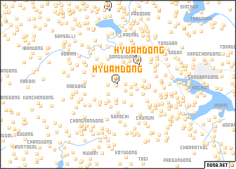 map of Hyuam-dong