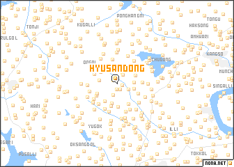 map of Hyusan-dong