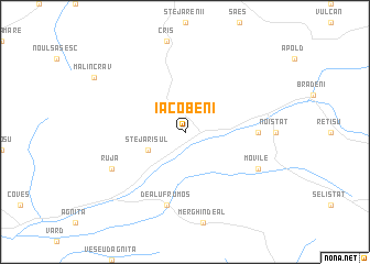 map of Iacobeni