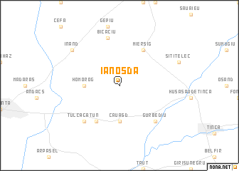 map of Ianoşda