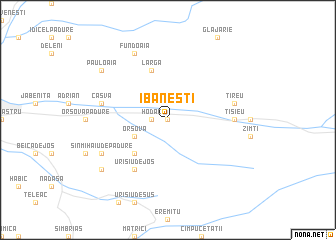 map of Ibăneşti