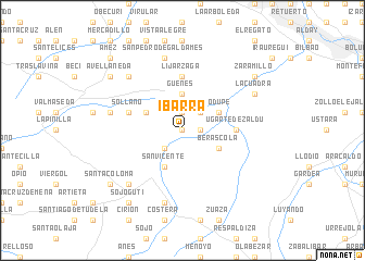 map of Ibarra