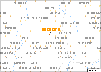 map of Ibezazine