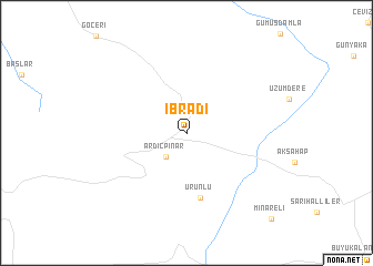 map of İbradı