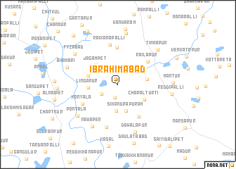 map of Ibrahimābād