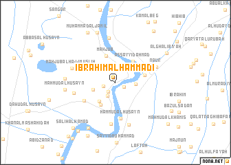 map of Ibrāhīm al Ḩammādī