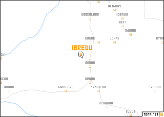 map of Ibredu