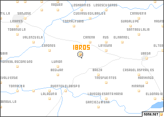 map of Ibros